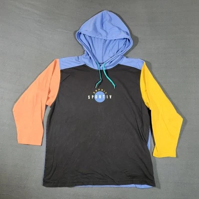 Vintage Esprit Sport IV Mens Hoodie Shirt Size Medium 80s Colorblock USA Made - Image 1 of 4