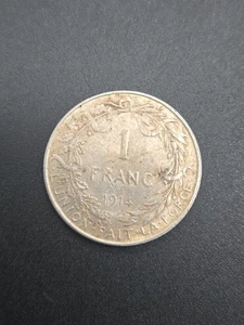 Silbermünze Frankreich 1 Franc 1914 835 Silber Sammlerstücke Dritte Republik 5Gr - Bild 1 von 3