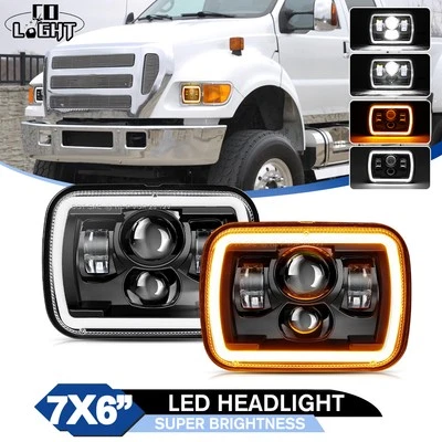 Par de faros LED Hi-Lo de 5x7"" 7x6 para Ford Aerostar Bronco F150 F250 F650 F750 Foto 1 de 4