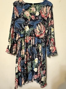 PHILOSOPHIE SWINGENDES TANZKLEID BUSINESS DATE ANBETUNG MOD HÜFTE KNIELANG XL - Bild 1 von 22
