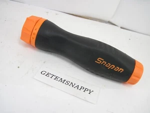 Snap On Orange Soft Grip Magnetic Ratcheting Screwdriver Handle/Body SGDMRC4 NEW - Picture 1 of 2