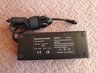 Sony PCGA-AC19V7 Laptop AC Adapter 19V 5.13A COONECTOR 6.5 MM X 4.5 MM WITH PIN - image 1 of 2