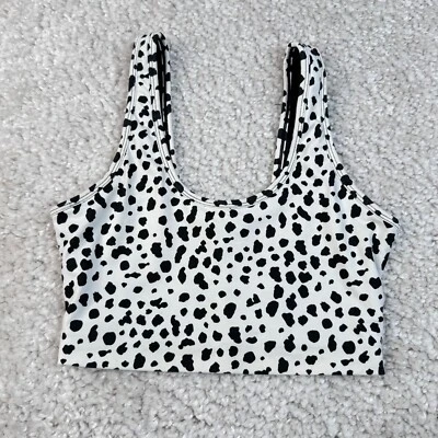 Sujetador deportivo Balance Athletica Animal Kingdom leopardo de las nieves blanco para mujer pequeño Foto 1 de 4