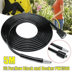 5M High Pressure Washer Hose Quick Connect For Black and Decker PW1600 PW1700 - Picture 1 of 6