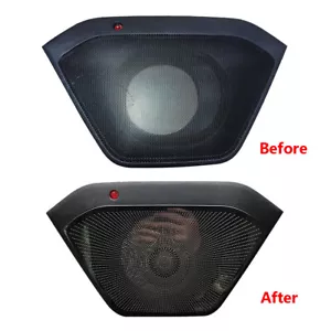 Steel Center Console Speaker Audio Ring Trim Fit for Mitsubishi Pajero 2016-2021 - Picture 1 of 12