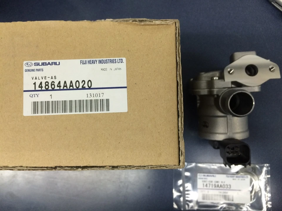 Subaru LH Secondary Air Suction Valve Kit 2006-14 WRX STi 05-08 Forester XT OEM - Image 1 of 1