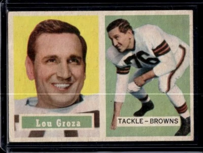 1957 Topps - Lou Groza #28 - Image 1 of 2