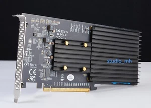 Sonnet Fusion SSD NVMe M.2 Silent 4x4 PCIe Card Mac Pro 4,1 5,1 7,1 - Photo 1/3