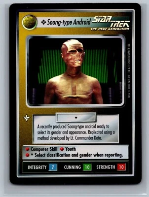Star Trek CCG Soong-type Android Foil TCG Q-Continuum - Image 1 of 2