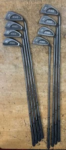 PING KARSTEN IV Toe-heel 17-4 Ph set of 8 GOLF CLUBS 3-9 PW RH steel Shaft Black - Picture 1 of 16