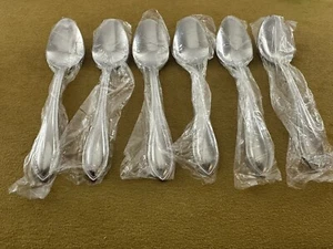 (6) Soup Spoons  Towle  Tuscan Bead — Stainless - Picture 1 of 7