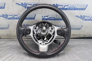 2020 SUBARU BRZ LIMITED 2.0L OEM BLACK LEATHER STEERING WHEEL RED STITCH #8080 - Picture 1 of 8