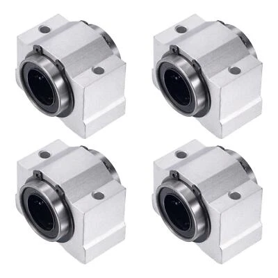 4pcs SCV20UU Linear Ball Bearing Sliding Blocks Units 20mm Bore Dia - Image 1 of 4
