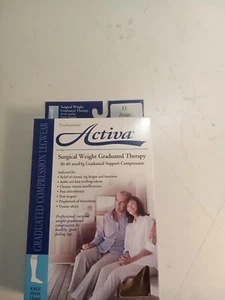 Activa Surgical Weight 30-40 MMHg Graduated Knee High Closed Toe Beige CS1 - Picture 1 of 14