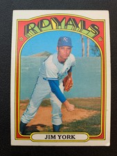 1972 Topps Baseball Card # 68 Jim York - EX+