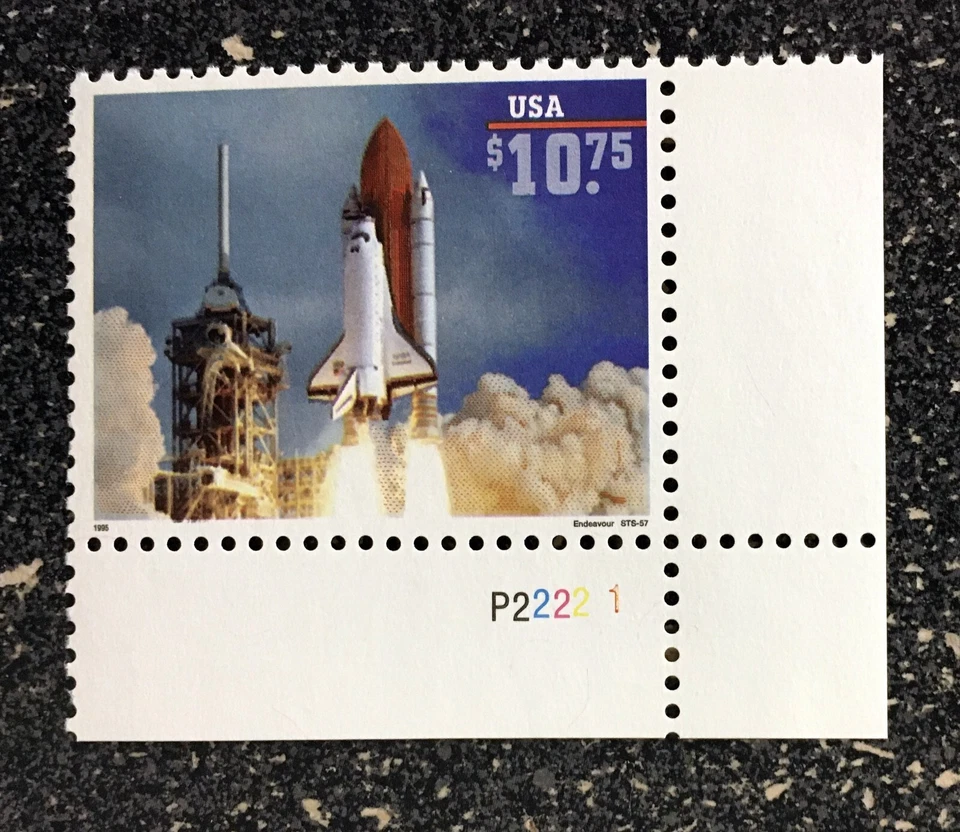 USA1995 #2544A $10.75 Space Shuttle Endeavor - Plate (#22221) Number Single mint - Image 1 of 1