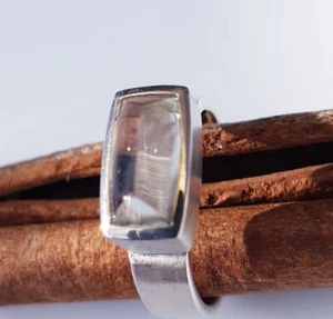 Campur Ring 925ér Silber matt Topas Größe 58 TOP modern - Bild 1 von 1