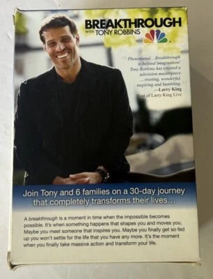 Breakthrough W/Tony Robbins (DVD, 2010) Complete 6 Disc Box Set Pre-owned - Image 1 of 4