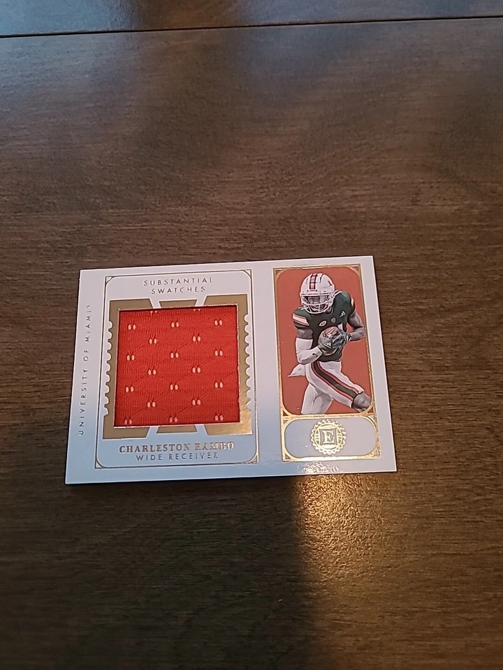 Nice 2022 Panini Chronicles Charleston Rambo Game Used Jersey Card Encased... - Image 1 of 2