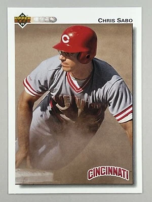 Chris Sabo 1992 Upper Deck #123 Cincinnati Reds - Image 1 of 2