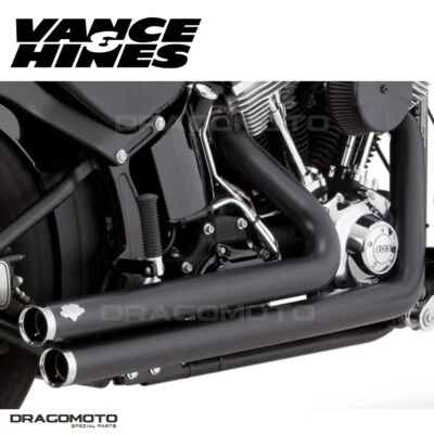 Harley FLDE 1750 ABS Softail Deluxe 107 2018-2020 Big Shot escape completo Vance... Foto 1 de 4