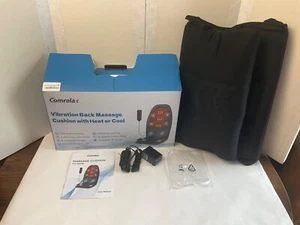 TESTED Comrelax Seat Cushion Vibration Back Massager Heated & Cooling Car Travel - Picture 1 of 10