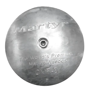 Martyr CMR01 Zinc Rudder Trim Tab Anode 1.875" Dia 0.35" H with Allen Screw - Picture 1 of 2