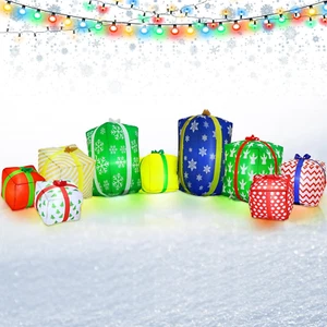 11.5 Ft Giant Christmas Inflatable Outdoor Decorations Gift Boxes Blow Yard Deco - Picture 1 of 6