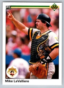 1990 Upper Deck # 578 - Mike LaValliere - Pittsburgh Pirates - Picture 1 of 2