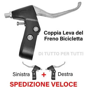 COPPIA LEVA FRENO PER BICICLETTA DESTRO SINISTRO LEVE FRENI BICI - Foto 1 di 4