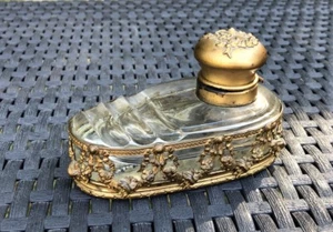 ENCRIER STYLE LOUIS XVI EN  BRONZE ET CRISTAL XIXEME - Imagen 1 de 10