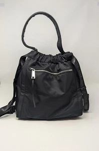 Kenneth Cole Nylon Backpack Purse, Black - Picture 1 of 13