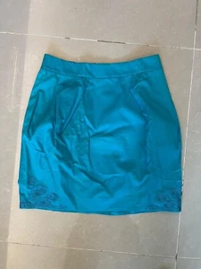 MATTHEW WILLIAMSON H&M BLUE COTTON MINI SKIRT Size S UK 10 EU 36 US 6 BNWT RARE - Picture 1 of 5