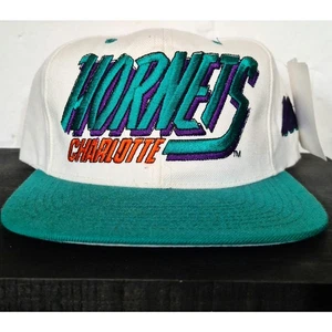 NEU Charlotte Hornets 90er AJD Snapback Spell wollweiß türkis Mütze NBA Vintage - Bild 1 von 7