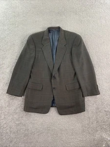 Abrigo deportivo Hickey Freeman 40 S verde lana de cordero Bergdorf Goodman Lombardi lujo - Imagen 1 de 15