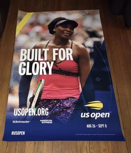 2019 US OPEN SUBWAY POSTER VENUS WILLIAMS RARE - Picture 1 of 1