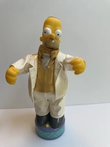 VTG 2002 " THE SIMPSONS TM"DANCING HOMER DI GEMMY CORP. (NECESSITA BATTERIA) 12" H - Foto 1 di 17