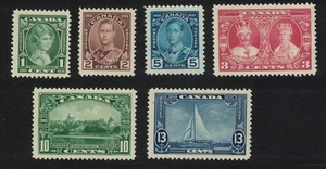 Canada Silver Jubilee 6v 1935 MNH Sc#211-216 SG#335-340 - Picture 1 of 1