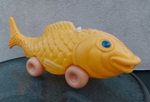 Großer Vintage Kunststoff Fisch Sowjetisches Spielzeug Vintage Schlag... - Bild 1 von 11