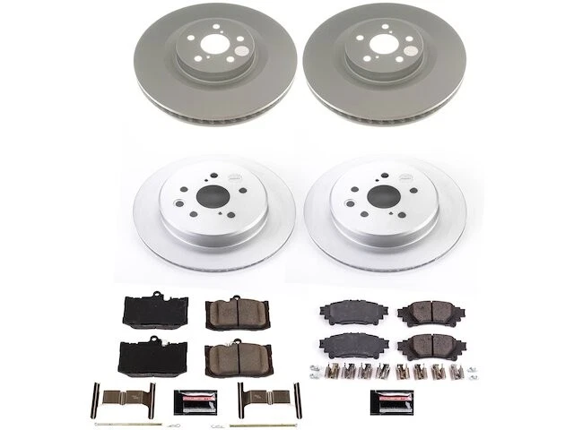 Kit de pastillas de freno delanteras y traseras y rotor para Lexus GS350 2014 2013-2020 NQ654HF Foto 1 de 1
