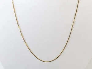 20" 10K Yellow Gold Petite Box Chain Necklace (AM1084169) - Picture 1 of 6