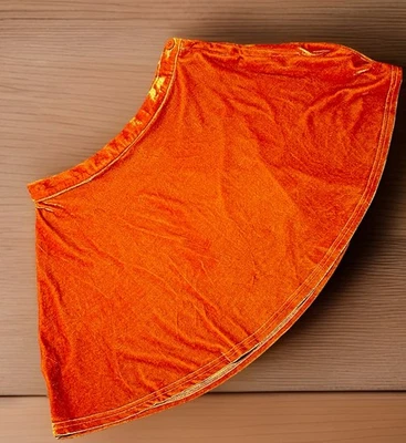 Falda Patinadora Delias Juniors Y2k Años 90 Naranja Quemado Niña Botón Cintura Terciopelo Talla S Foto 1 de 4