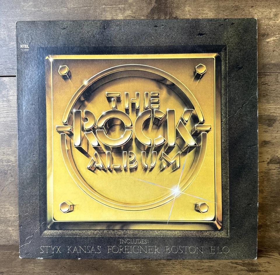 The Rock Album 1980 K-TEL Vinyl Record STYX Toto Foreigner ELO Boston & Others - Image 1 of 4