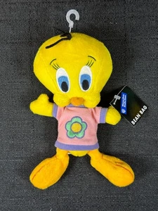 Vintage 1998 Warner Bros Store Tweety Bird Flower Bean Bag Plush NWT Looney - Picture 1 of 5