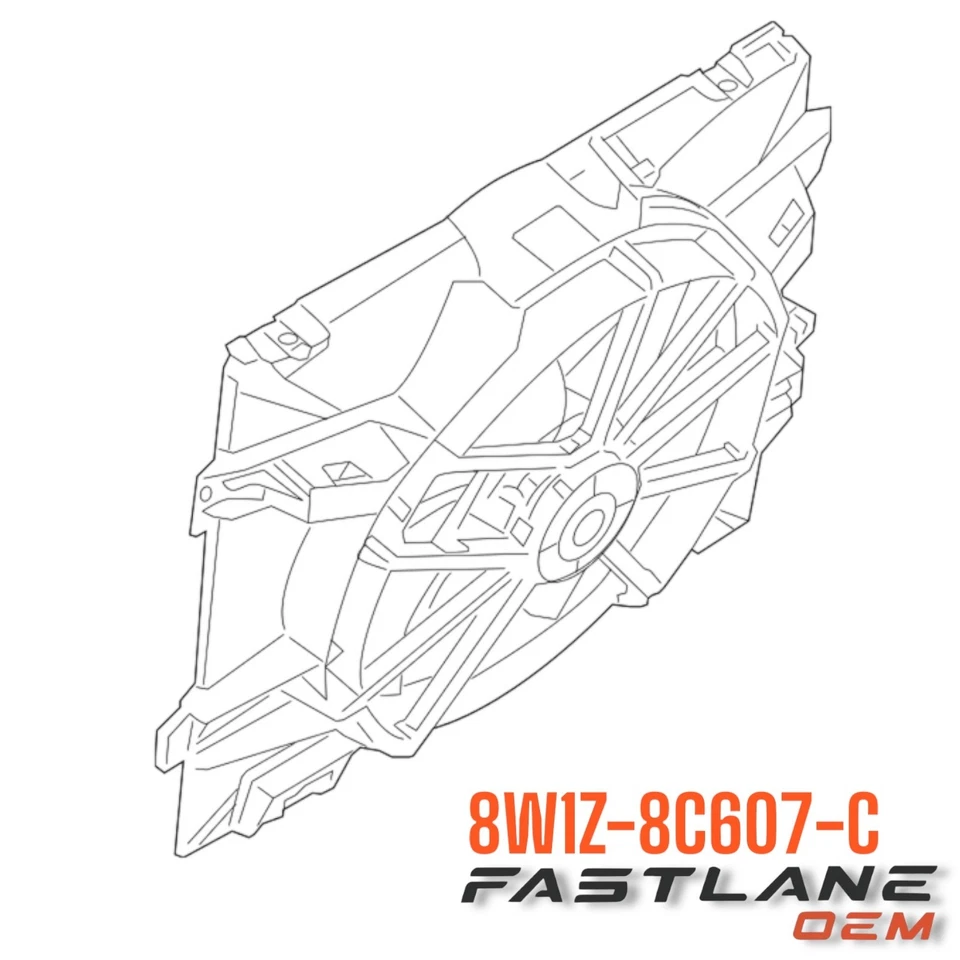 Ford Crown Victoria 2006-2011 ventilador montaje motor nuevo OEM 8W1Z-8C607-C Foto 1 de 4