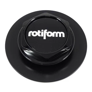 Rotiform Gloss Black Center Cap 4"OD 3-1/8"Hub Screw-In Closed-End 33411-15BD - Picture 1 of 5