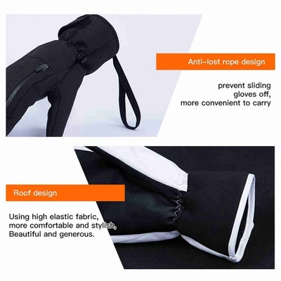 Snowboard Mittens For Women Men Waterproof Ski Touchscreen Snow F - Image 1 of 4