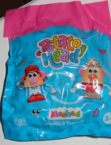 POTATO HEAD-MASHED WENDY & FROSTY 2025 WENDYS KIDS MEAL FIGUR/PAKET - Bild 1 von 2