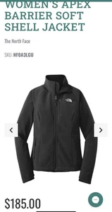 NEW North Face Ladies Apex Barrier Soft Shell Jacket Size 2XL Black - Picture 1 of 14