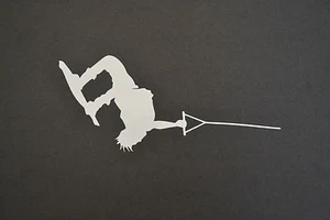 1 x 15cm GESCHNITTEN VINYL WAKEBOARDER WEISS WAKEBOARDING WAKEBOARD AUFKLEBER AUFKLEBER ABZIEHBILDER - Bild 1 von 1